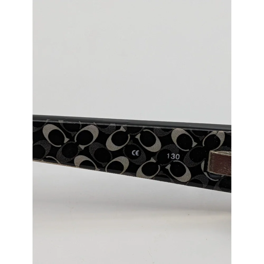 Coach Avery 626 Black Eyeglasses Frames Rectangle Womens Signature Print